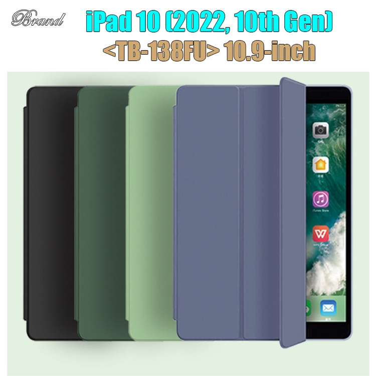 Untuk Ipad10Th Gen 10.9-inci A2757 A2777 Fashion Warna Solid Tablet Casing Pelindung Sarang Lebah Tiga Lipat Flip Stand Leather Cover Silikon Lembut Casing Belakang