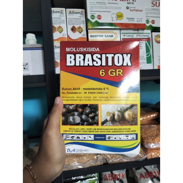 Brasitox Moluskisida 6 GR Obat Keong Sawah 250 Gram