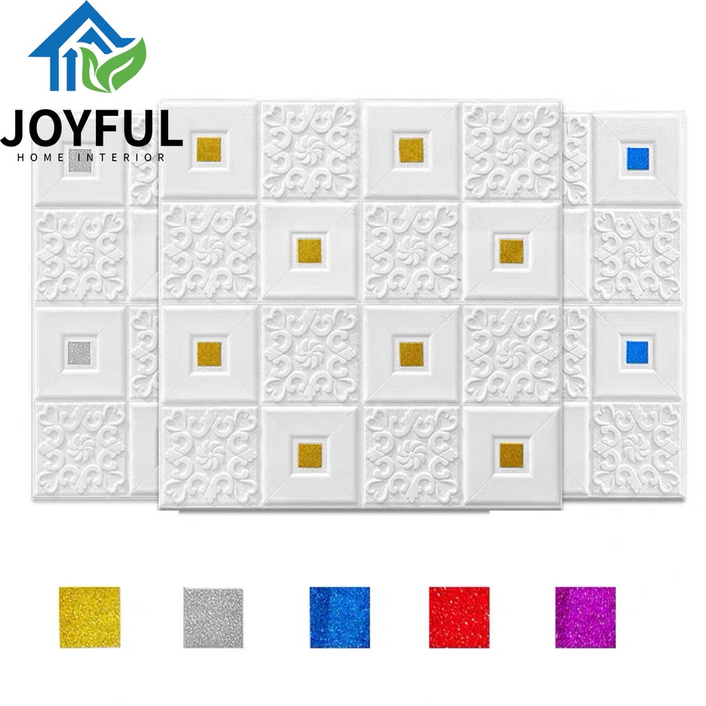 Wallpaper 3D FOAM Wallfoam 70X35CM • 16 LEMBAR • High Quality