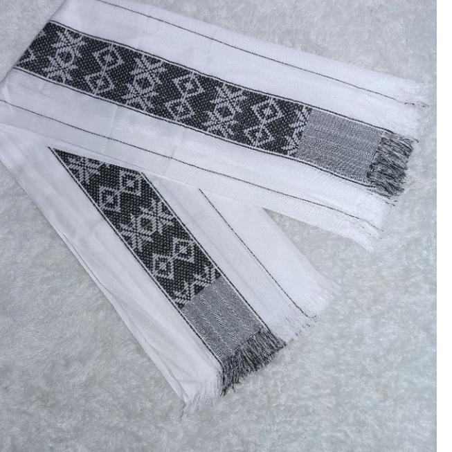 SORBAN PUTIH MURAH/ OLEH OLEH HAJI UMROH/ MOTIF SONGKET/POLOS/JAGUNG PREMIUM
