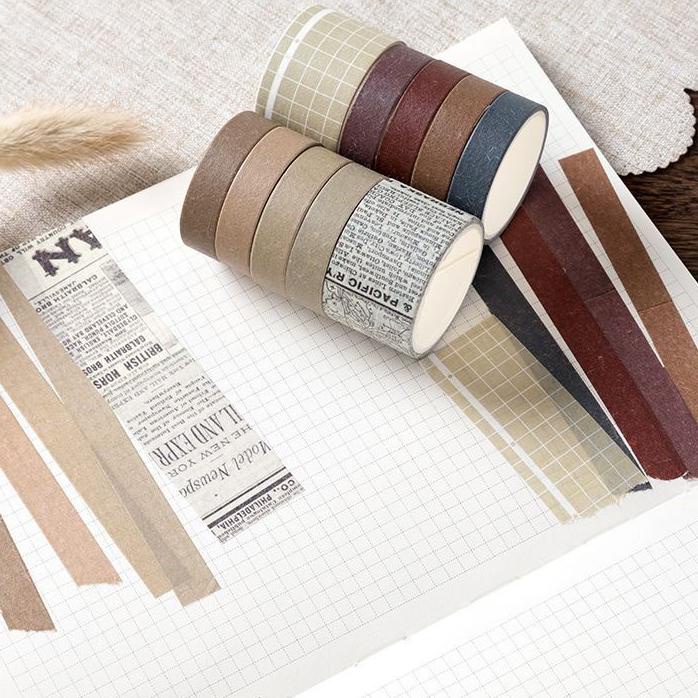 

せ 10 pcs selotip / washi tape - pack hemat tahun berkualitas [thehanscorner] ◀