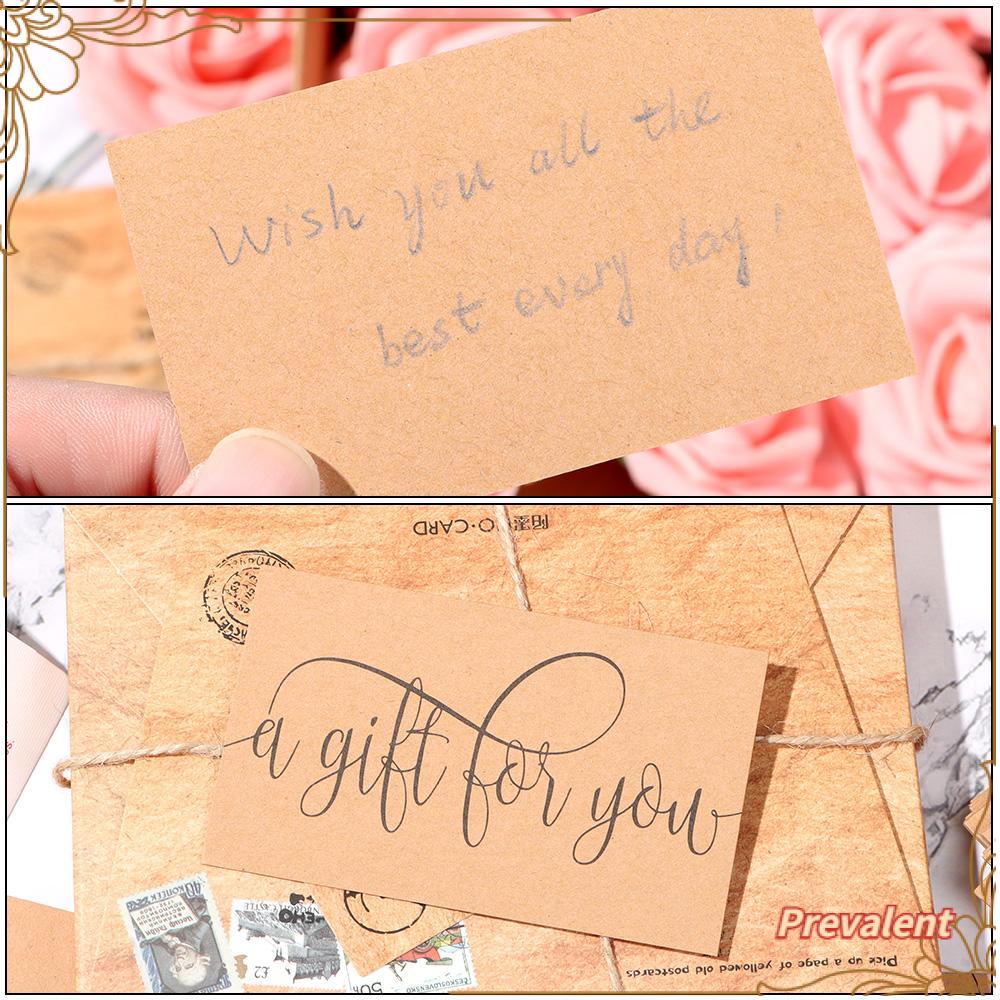 Preva 30PCS /Pack &quot;Gift For You&quot; Cardstock To Customer Thank You Card Kartu Ucapan Handmade