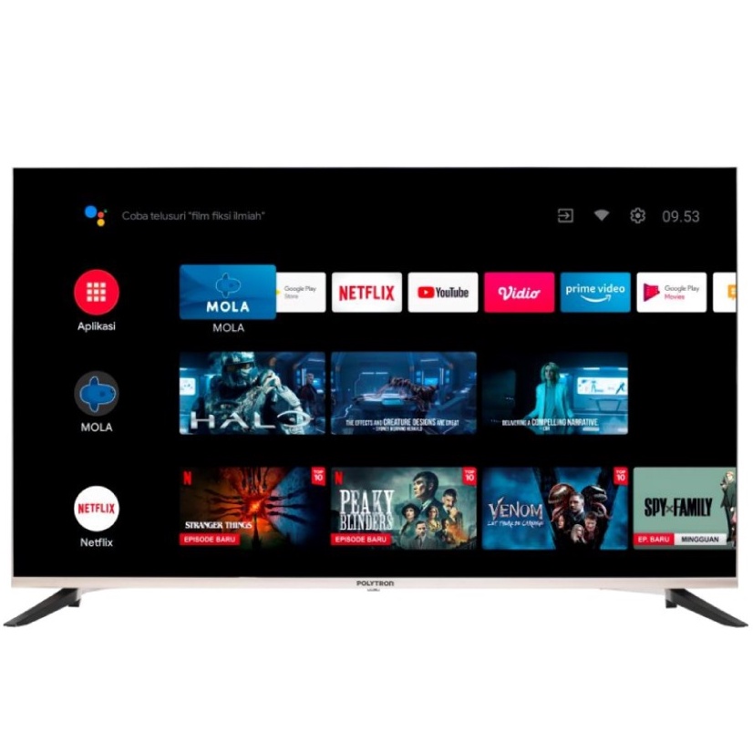 LED TV 50 INCH POLYTRON 4K UHD ANDROID TV PLD 50UG9959 android tv