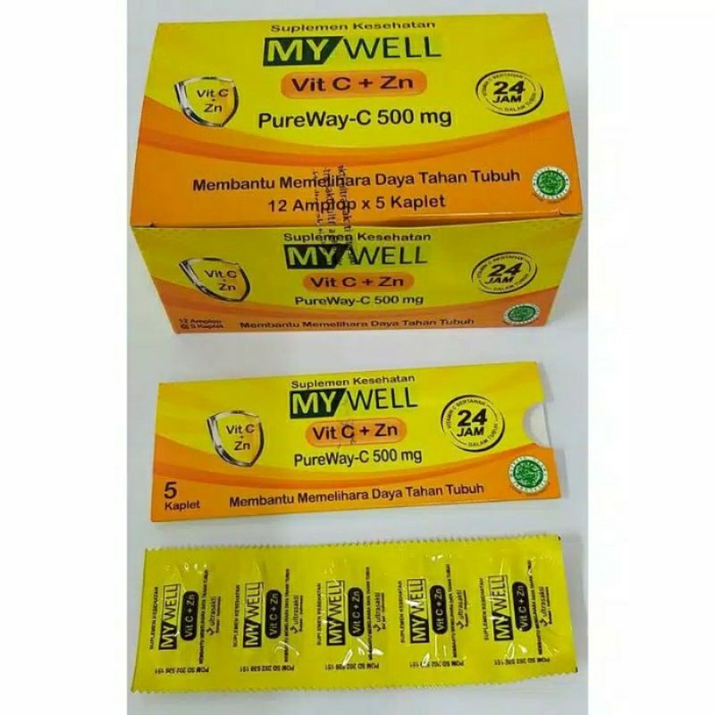 MyWell Vitamin C + Zinc Strip @5 Kapsul