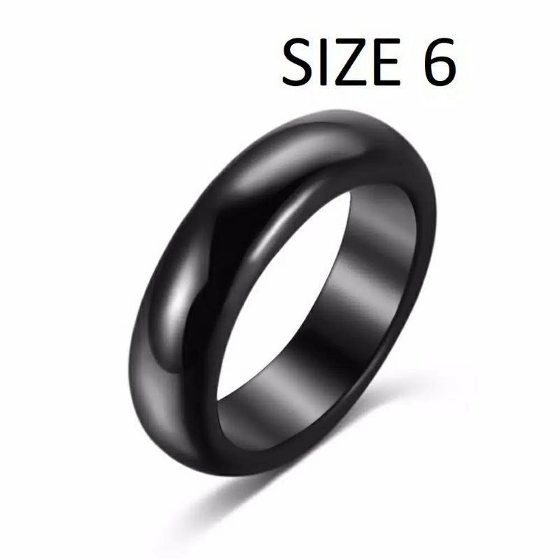 Cincin Pria Wanita Magnet Hitam