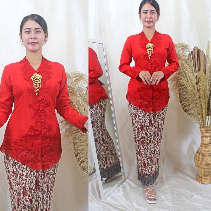 Booming Kebaya Encim Modern Muslim Hijab Murah Bahan Katun Bordir Premium Kutubaru Kartini Kebaya Ni