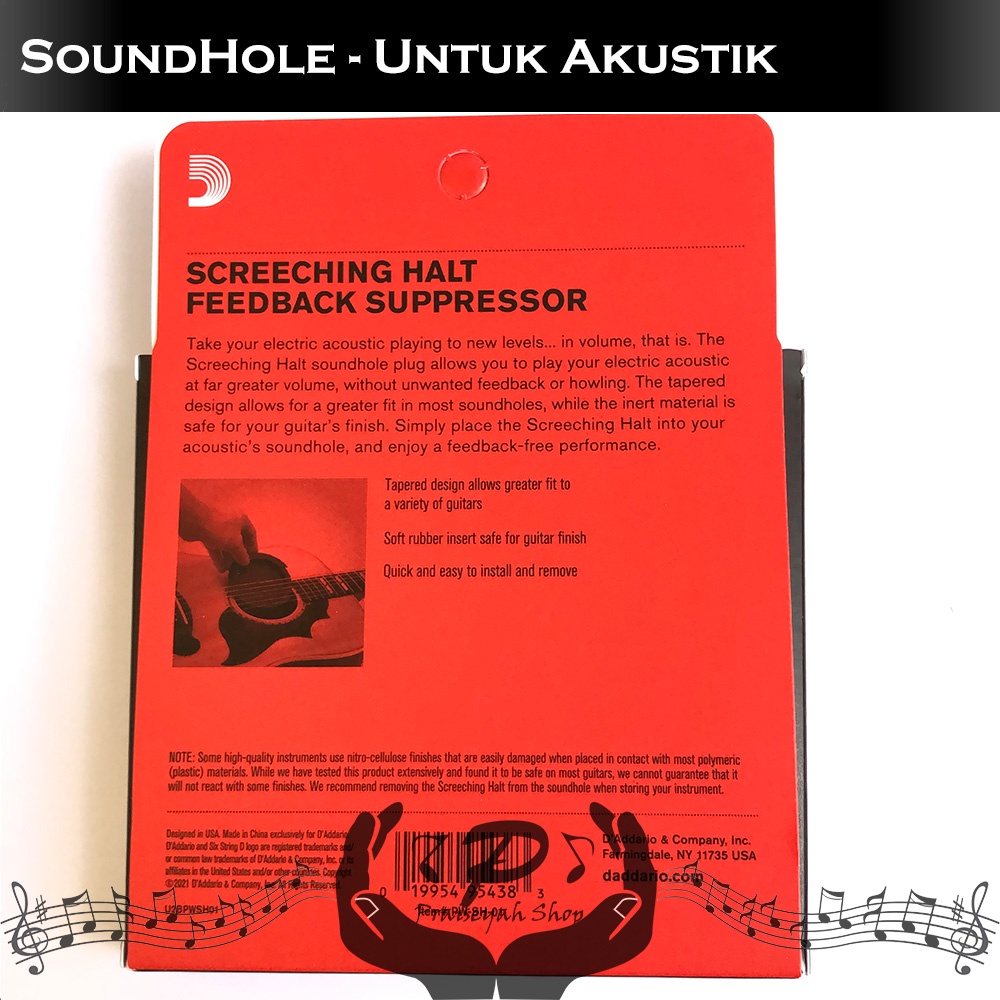 Planetwaves Anti Feedback Sound Hole Gitar Akustik Penutup Lubang