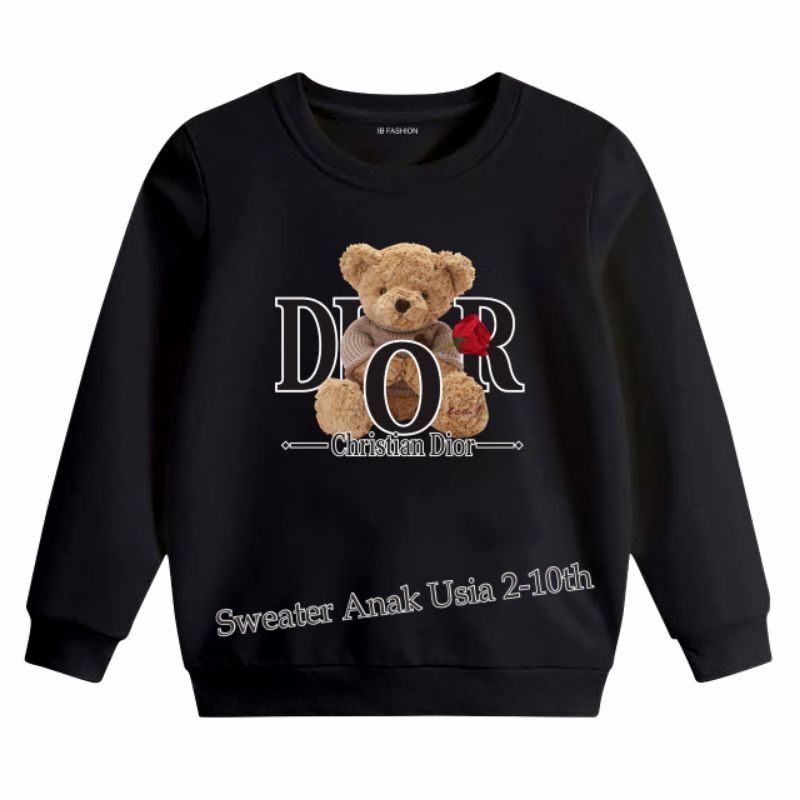 ((IB))SWEATER ANAK2 UNISEX/BEAR DIGITAL SABLON