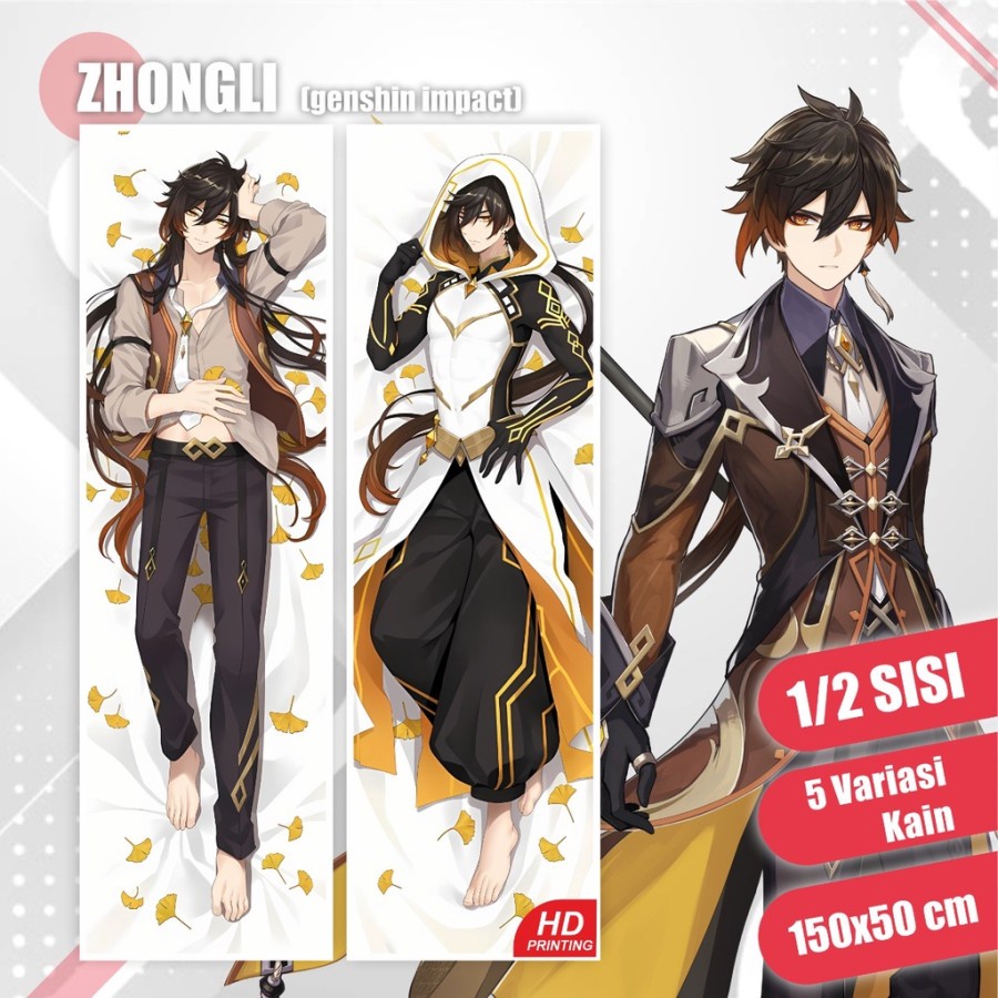 DAKIMAKURA ZHONGLI GENSHIN IMPACT 150X50 CM (COVER ONLY)