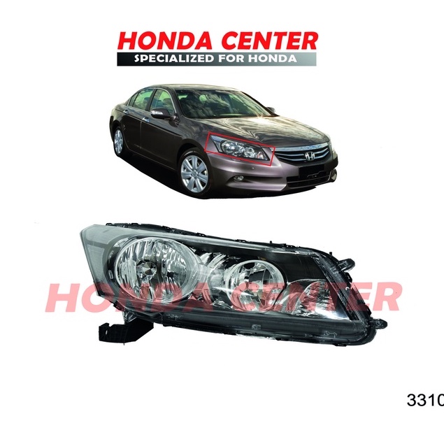 head lamp lampu depan kiri kanan honda accord cp2 2008 2009 2010 2011 2012