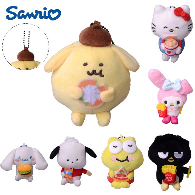 Lembut Sanrio Mymelody Plush Keychain Boneka Boneka Liontin Hadiah Anak