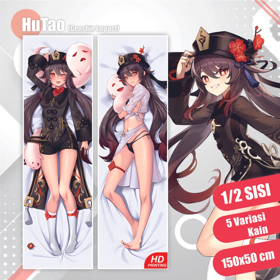 Dakimakura Hu tao Genshin Impact 150x50 cm (Cover Only)