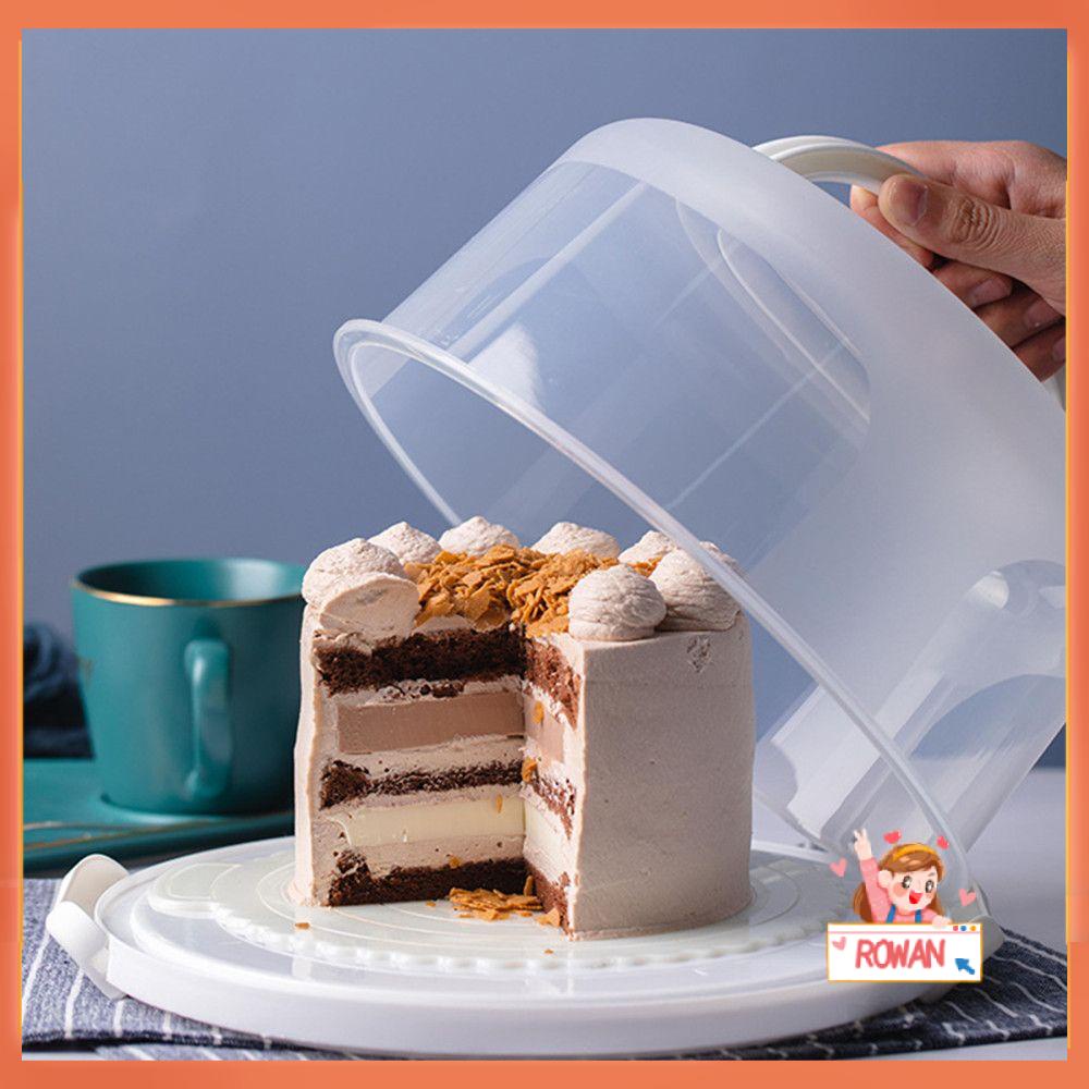 R-flower6per8 /10Inch Kotak Kue Dengan Tutup Genggam Sayur Buah Kulkas