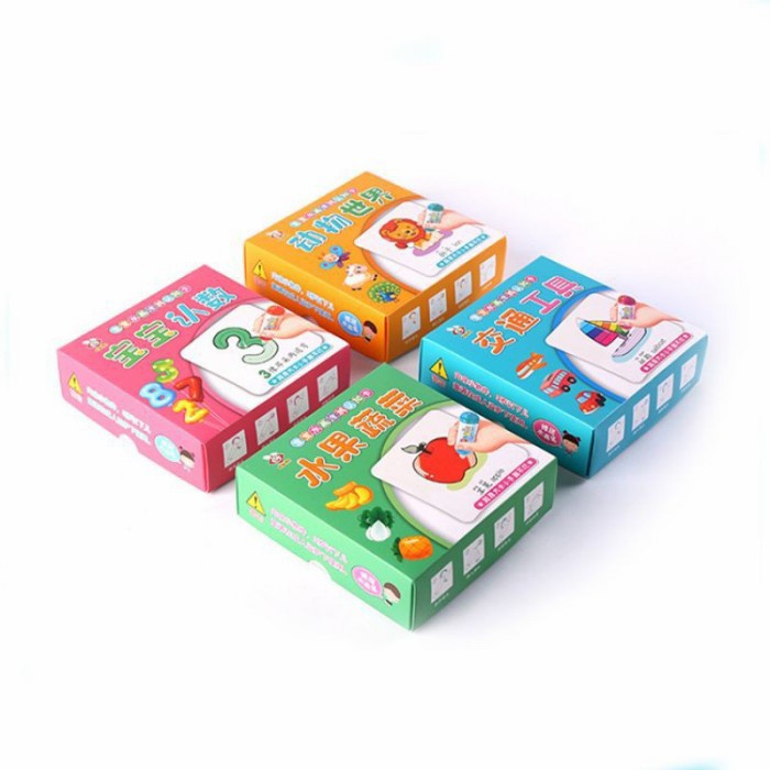 Card Mainan Kartu Edukasi Flashcard Magic Water Card Magic Pen
