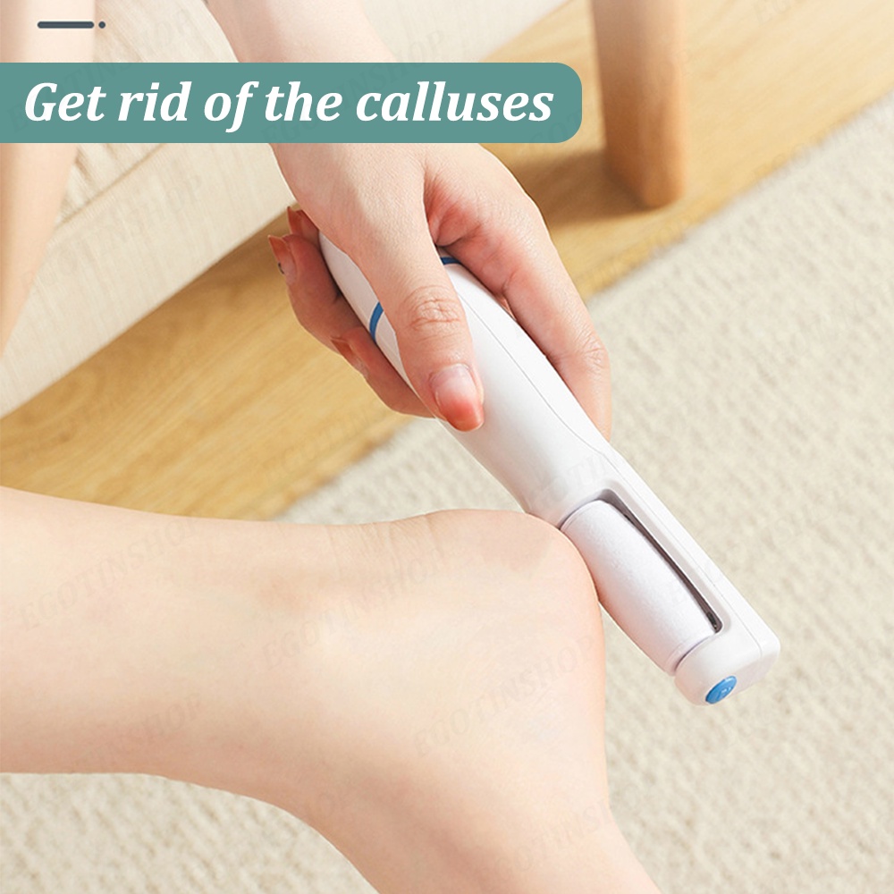 Penghalus Kaki Portabel Elektrik Untuk Pedicure Menghilangkan Kulit Mati Dan Kapalan USB Dapat diisi ulang