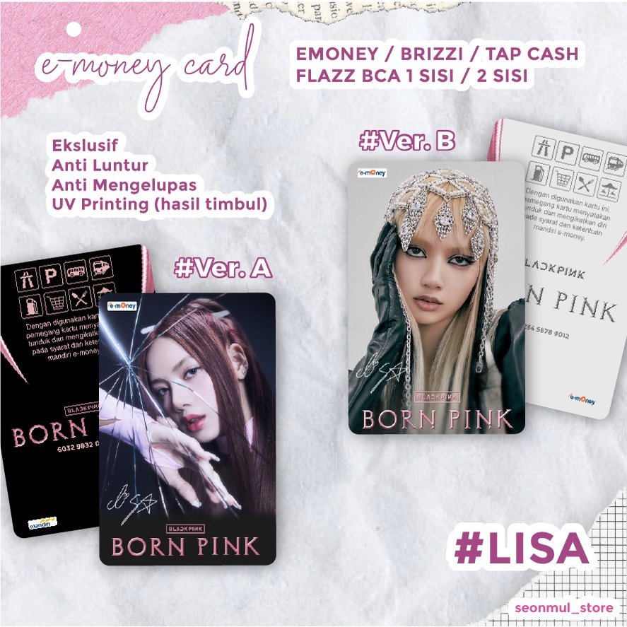 EMONEY / TAP CASH / FLAZZ / BRIZZI / BLACKPINK BORN PINK