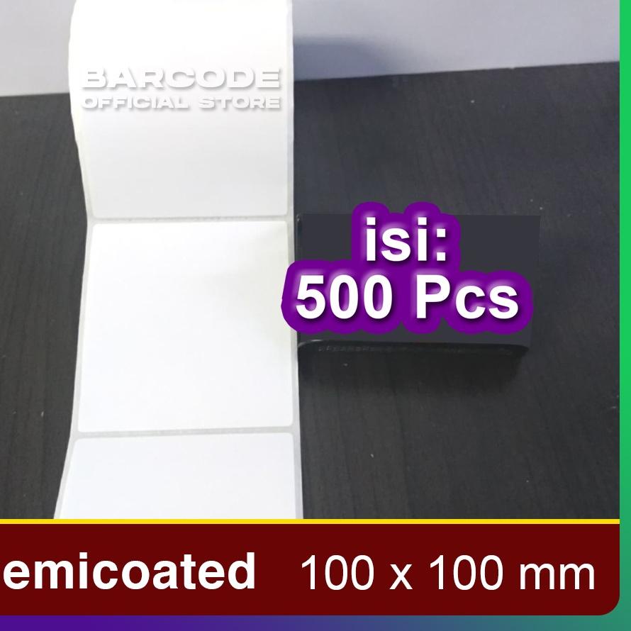 

New! Label Bare 100 x 100 - 100x100 mm - 100x100mm 1 Line Kertas Sticker Semicoated . .. . ..