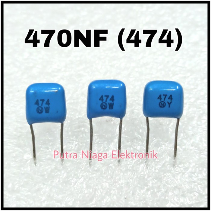 Kapasitor 470NF Multilayer Ceramic 470N 474 Monocap 0,47uf 100V putr4n14 Juara