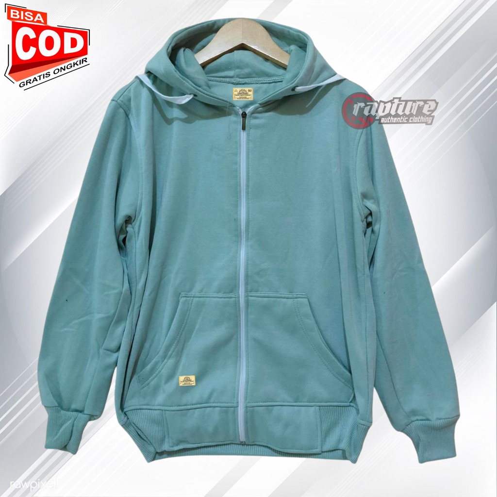 Zipper Resleting Polos Pria Dan Wanita Warna Hijau Mint Jaket Sweater Hoodie Pria Distro Original Aesthetic Night Cream Good Vibes Motif Fleece Tebal Oversize M-XXL Terbaru Dan Terlaris