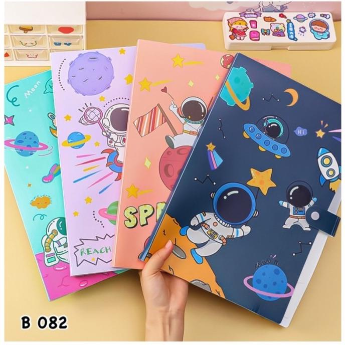 

HOT PROMO B 082 | FILE FOLDER 6 SLIDE MOTIF ASTRONOT |DOCUMEN BAG|MAP FILE ROKET