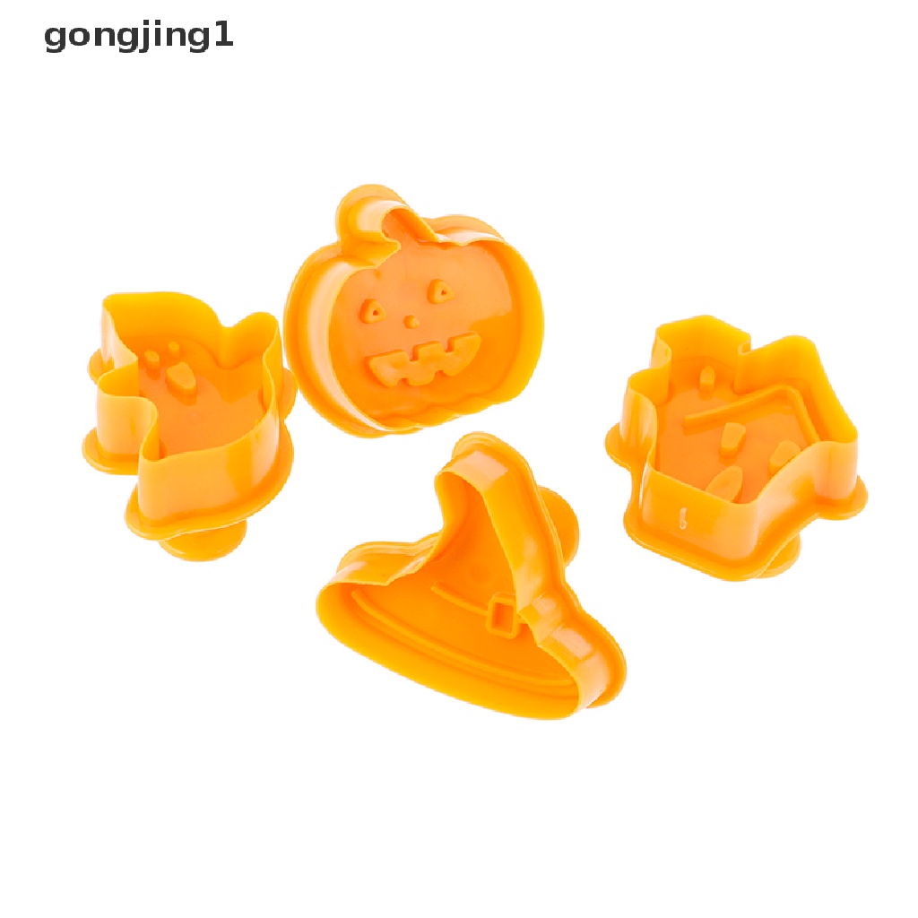 Ggg Halloween Tema Labu Hantu Plastik Cookie Cutter Plunger Kue Dekora Tools ID