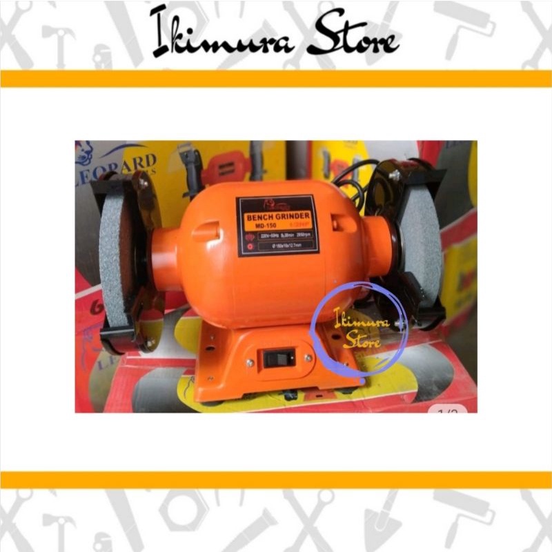 Gerinda Duduk / Bench Grinder 5&quot; / 6&quot; LEOPARD MD-150