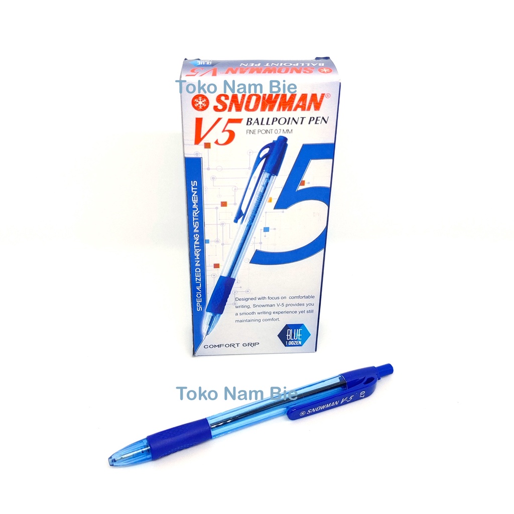 

Pulpen Pena Bolpen SNOWMAN V5 Fine Point 0.7mm
