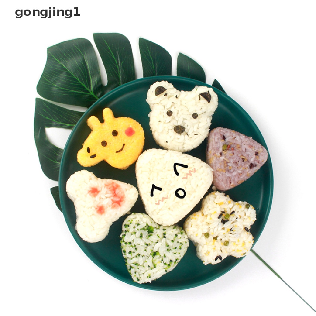 Ggg 1Pce/Set Sushi Rice Ball Cetakan Bentuk Hewan Lucu Love Jepang Kotak Dapur ID