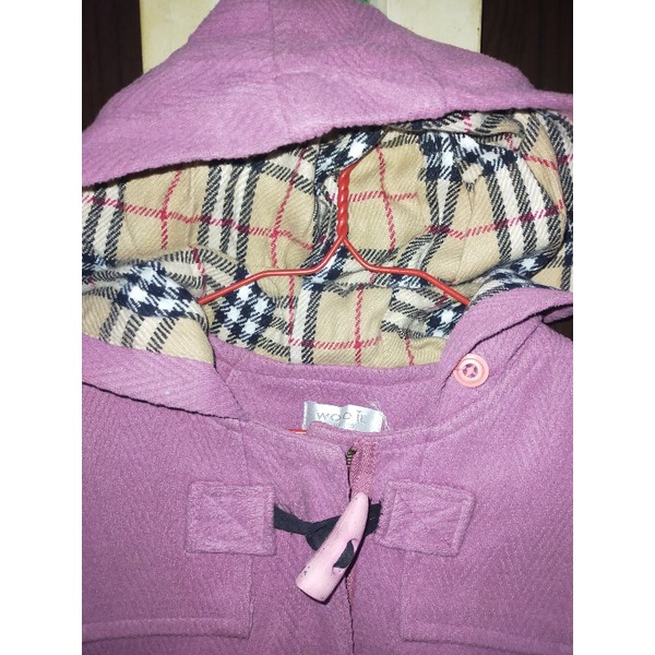 Kids Wool Winter Coat Hoodie Preloved