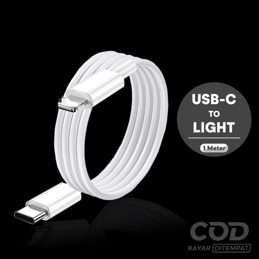 SL Kabel Data USB-C to Light Original / Kabel Charger USB C to Light 1 Meter