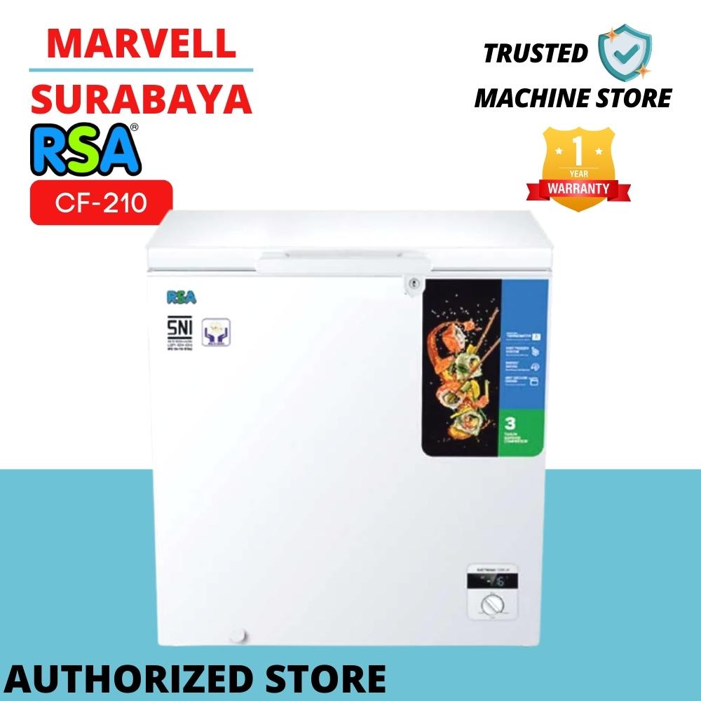 CHEST FREEZER RSA CF 210 KULKAS BOX 200 LITER ORIGINAL