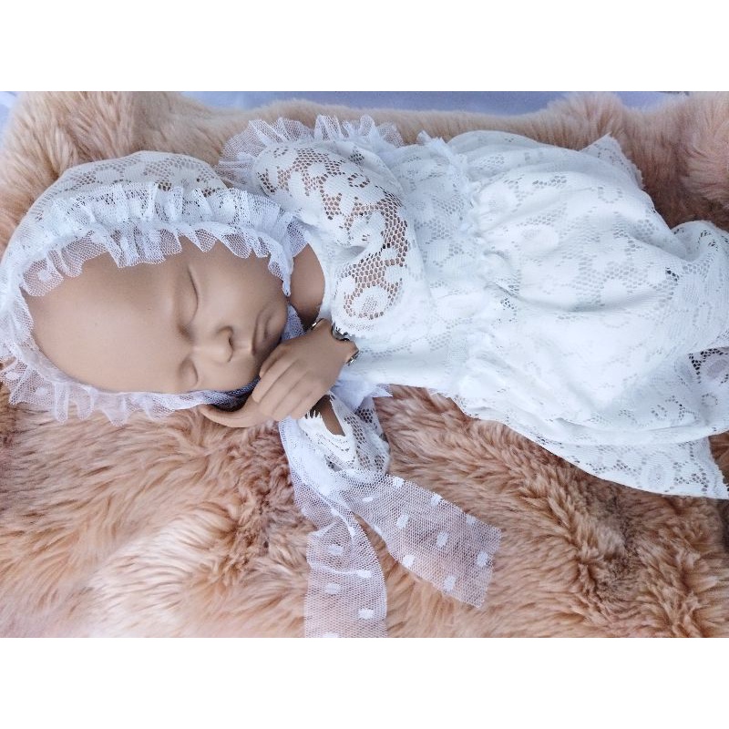 Dress bayi aqiqah perempuan Baju Bayi Newborn baru Lahir Beautiful Set  New Born Baby Dress