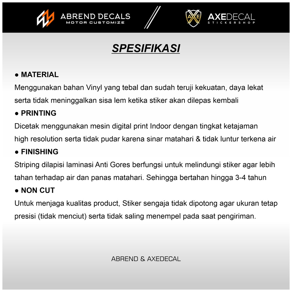 ID STRIPING R25 GRAFIS ORI PRINTING / STIKER MOTOR YAMAHA R25 LIST VARIASI DESAIN CUSTOM / STOCK