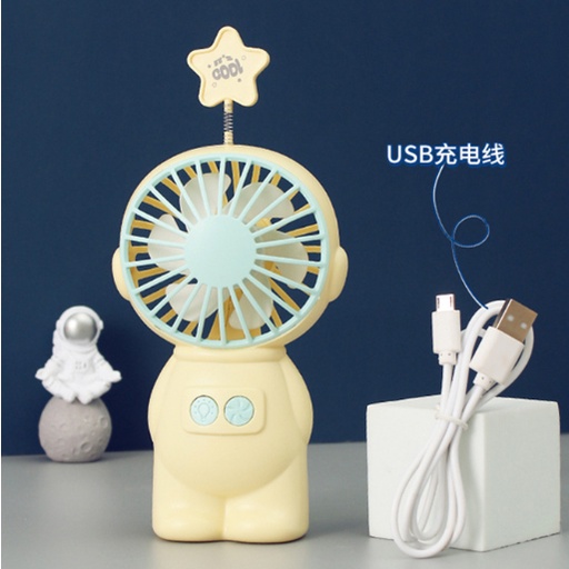 KP028 Kipas Angin Mini Portable Astronot Cute Fan Genggam LED / Mini Fan Astronout / Mini Fan