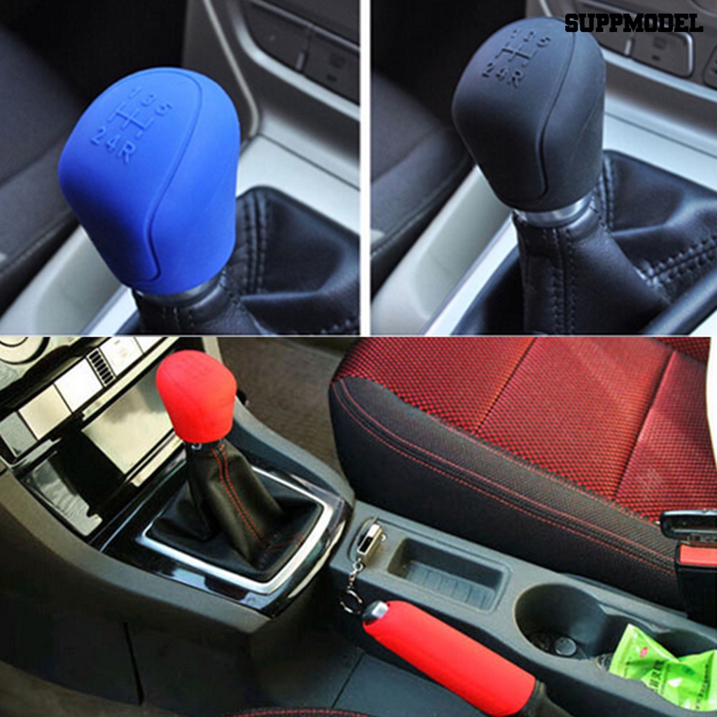 [Auto] Gear Shift Sleeve Soft Car Styling Penutup Rem Tangan Mewah Tahan Lama Untuk Kendaraan Mobil Truk