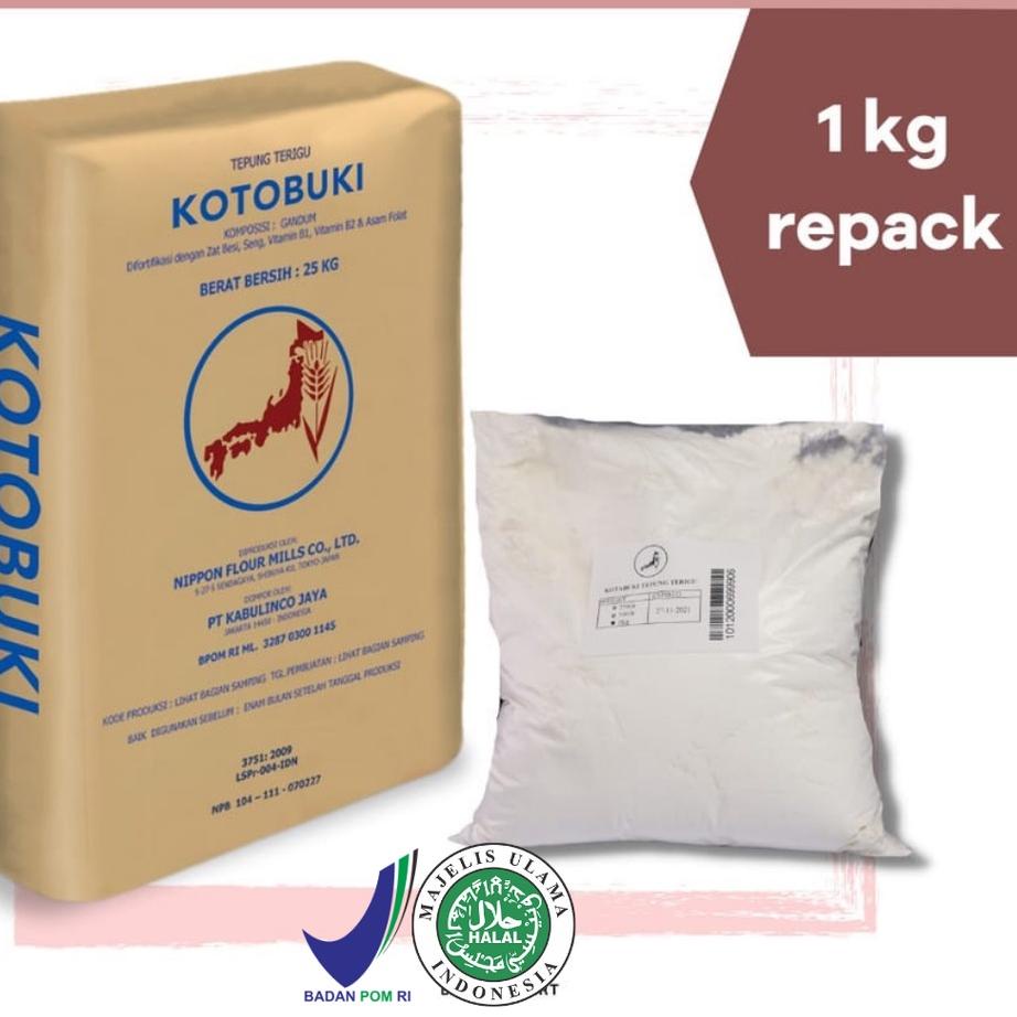 

Barang Terlaris Tepung Terigu Kotobuki Protein Rendah Jepang Repack 1Kg*