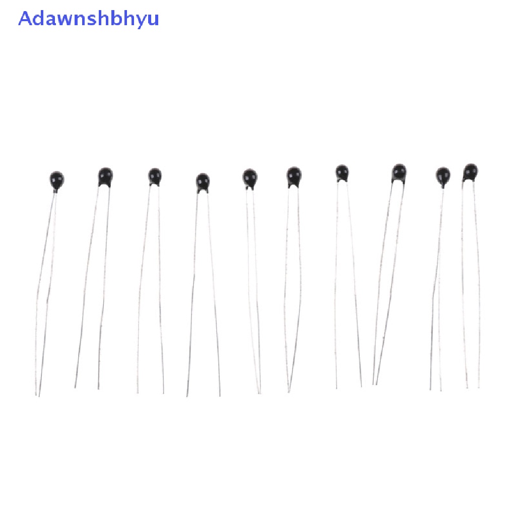 Adhyu 10pcs Sensor Suhu Termistor NTC-MF52-103 /3435 10K Ohm1% ID