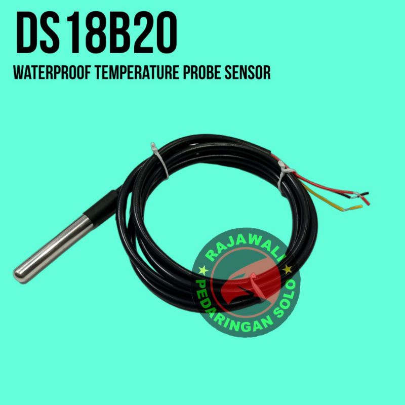 Jual DS18B20 WATERPROOF TEMPERATURE PROBE SENSOR SUHU MICRO CONTROLLER