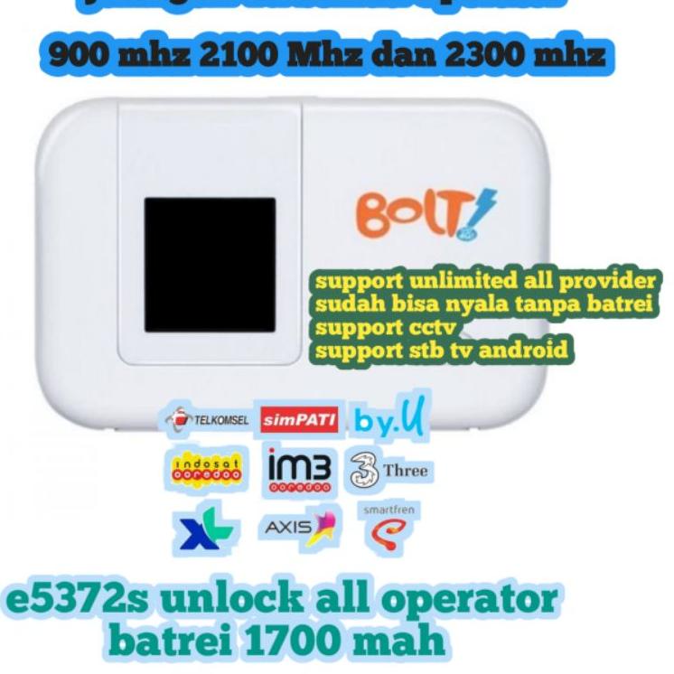 Big Sale MODEM WIFI 4G ALL OPERATOR E5372S SLIM  (BEKAS)