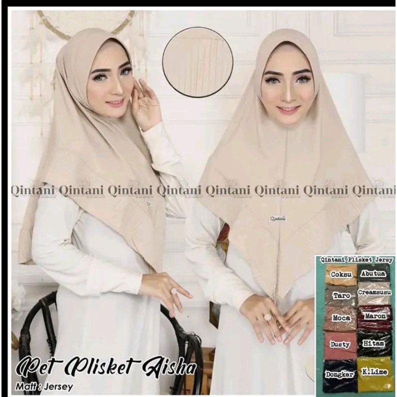 hijab plisket aisha ORI Qintani