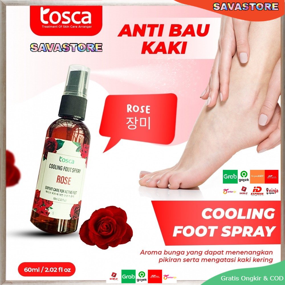 TOSCA COOLING FOOT SPRAY PENGHILANG BAU KAKI - FOOT SPRAY - DEODORANT KAKI PENGHILANG BAU KAKI