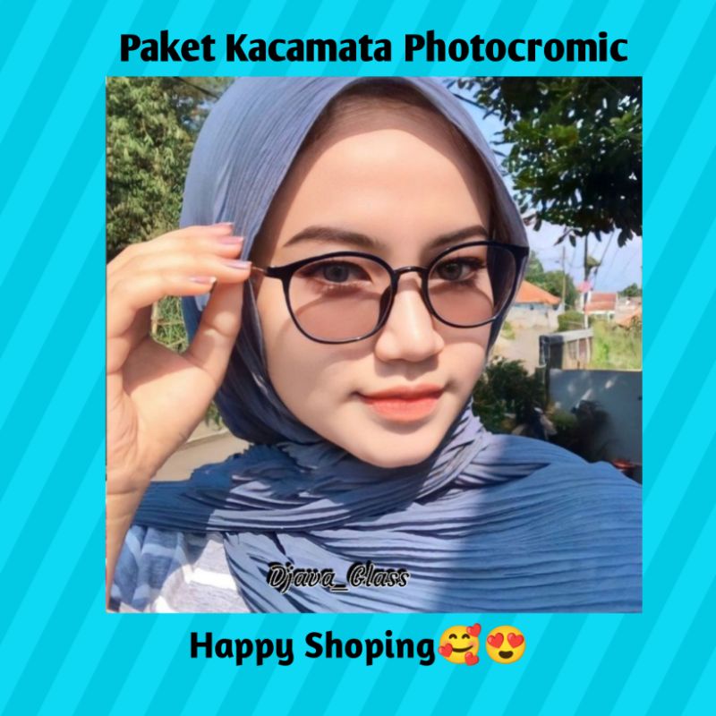 kacamata photocromic wanita anti radiasi | kacamata minus | kacamata plus | kacamata kekinian