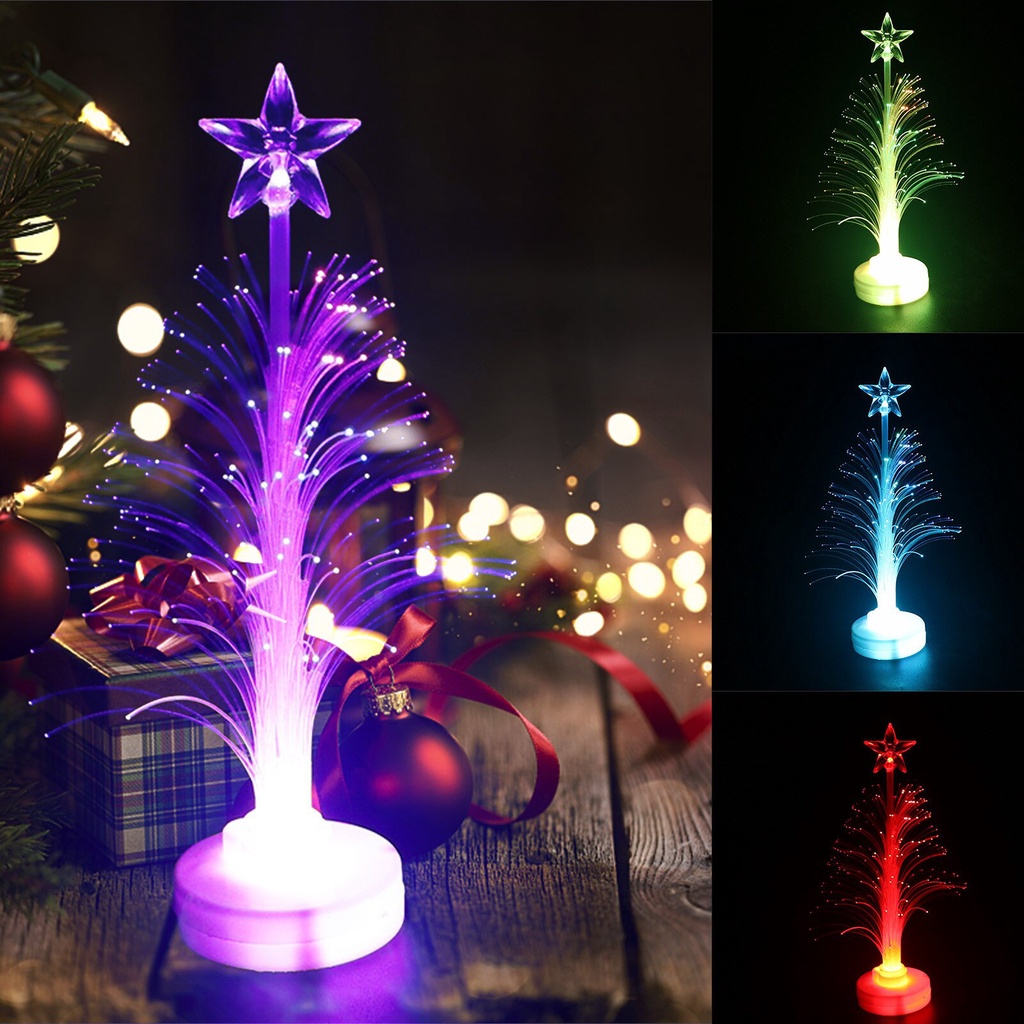 Limited Offer! Hiasan Natal Pohon Cemara Mini LED Warna Warni Lampu Hias Tumblr Kelap Kelip Dekorasi Rumah Merry Christmas Pajangan Meja Tahun Baru