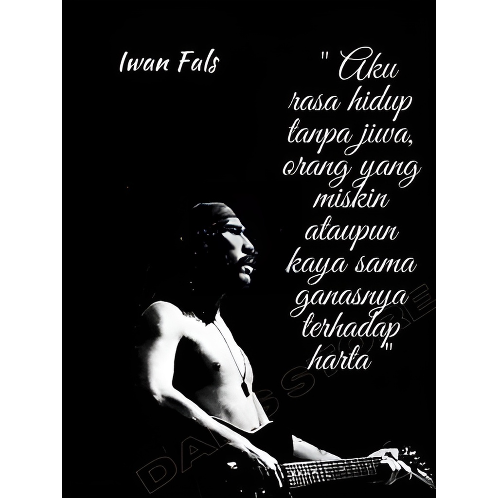 Jual POSTER IWAN FALS / HIASAN DINDING DEKORASI RUANGAN/ POSTER TEMPEL ...