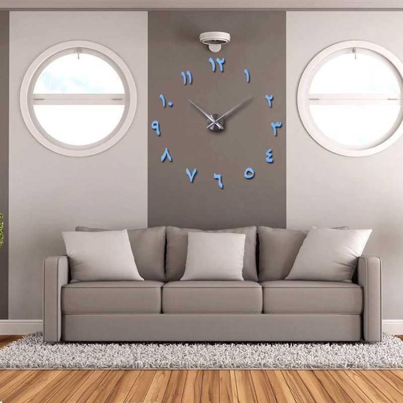 Taffware Jam Dinding DIY Giant Wall Clock Creative Design - S031