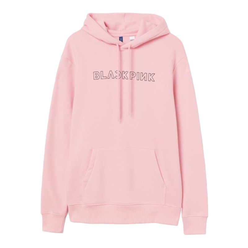 ( 8.8 ) Hoodie H&amp;M Wanita Sablon Blackpink, Flecee Katun Lembut Tebal, Free Papperbag