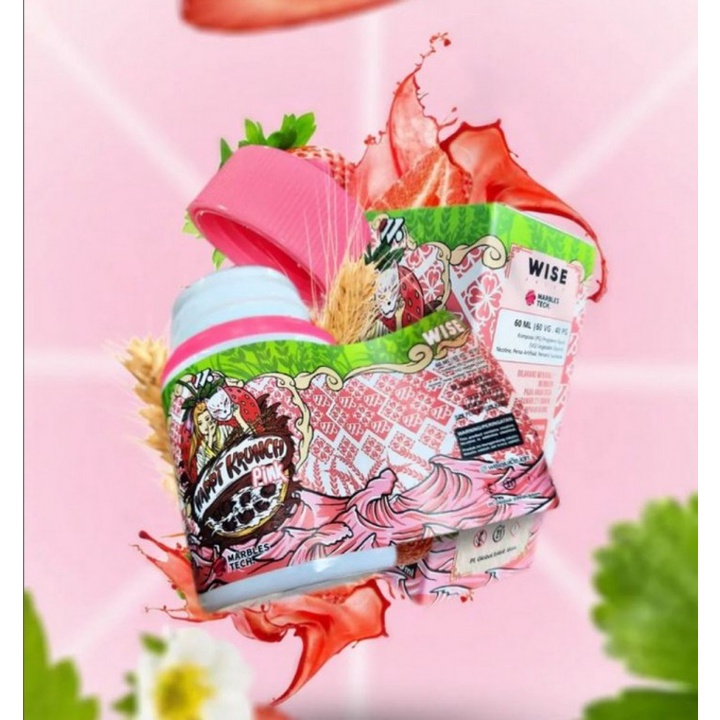 Happi Krunch V3 PINK 60ML Authentic by Wise Juice x Ariffarisan