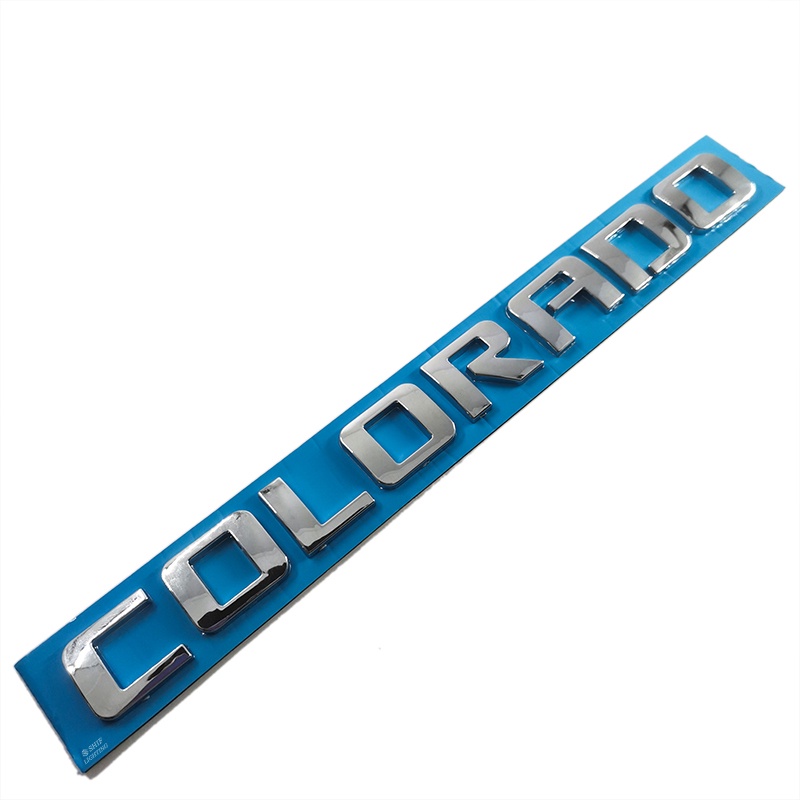 1x ABS Hitam/Chrome COLORADO Logo Mobil Auto Rear Emblem Badge Decal Stiker Pengganti Chevrolet COLORADO