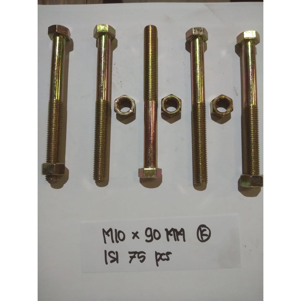 Baut 4.6 kuning m10 x 90mm