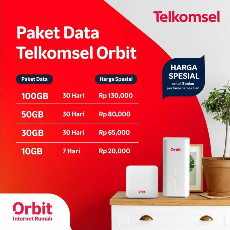 Telkomsel Orbit Star Lite HKM0126 Modem Router Free Kuota 150GB